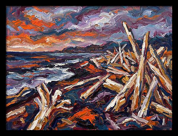Tranquil Driftwood Shoreline