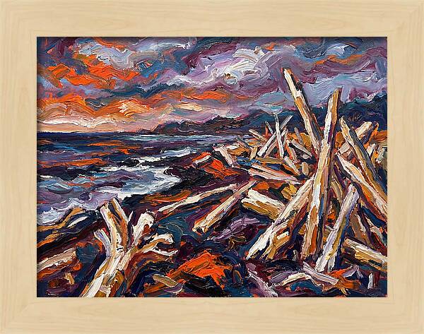 Tranquil Driftwood Shoreline