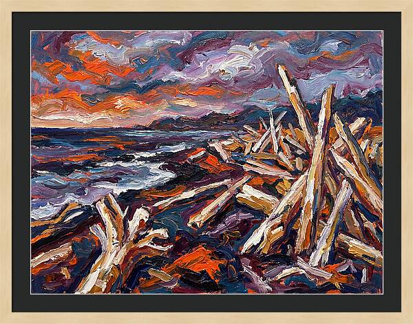 Tranquil Driftwood Shoreline