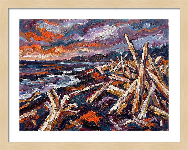 Tranquil Driftwood Shoreline