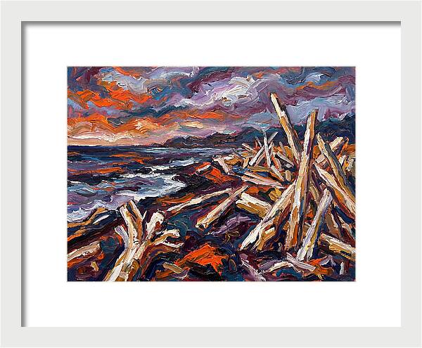 Tranquil Driftwood Shoreline