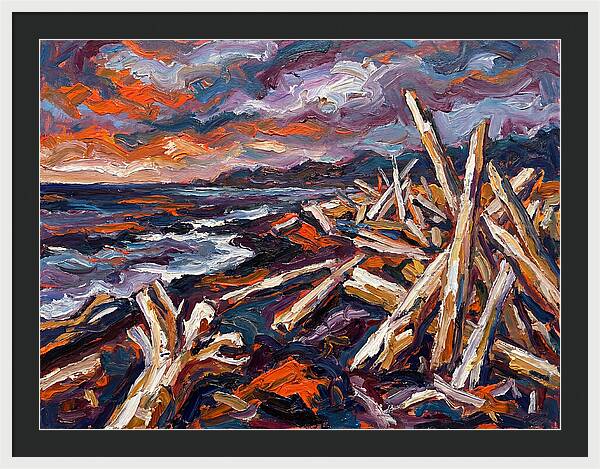 Tranquil Driftwood Shoreline