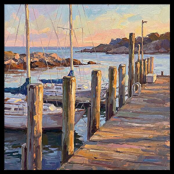 Tranquil Dusk By The Dock