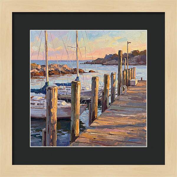 Tranquil Dusk By The Dock