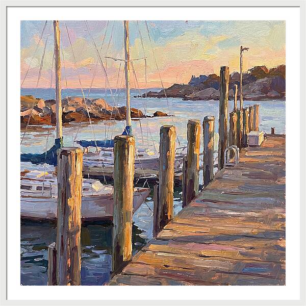 Tranquil Dusk By The Dock