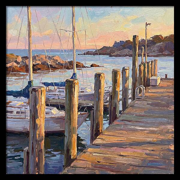Tranquil Dusk By The Dock