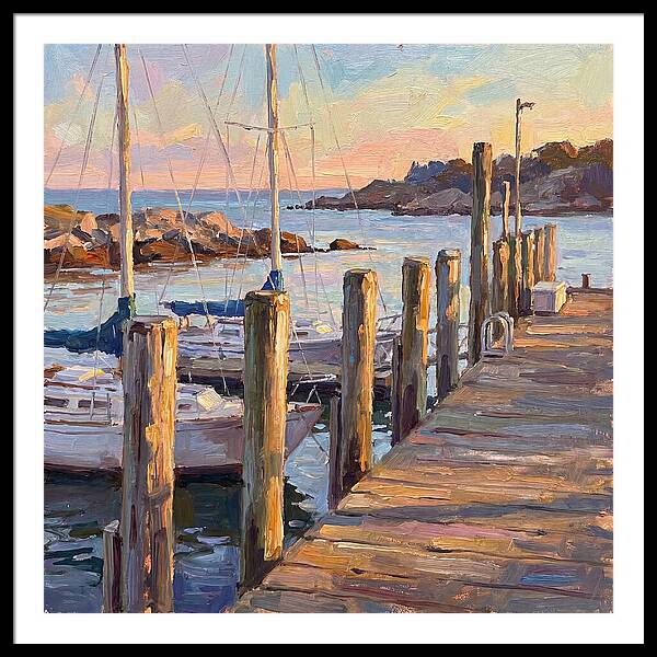 Tranquil Dusk By The Dock