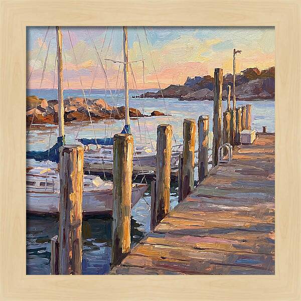 Tranquil Dusk By The Dock