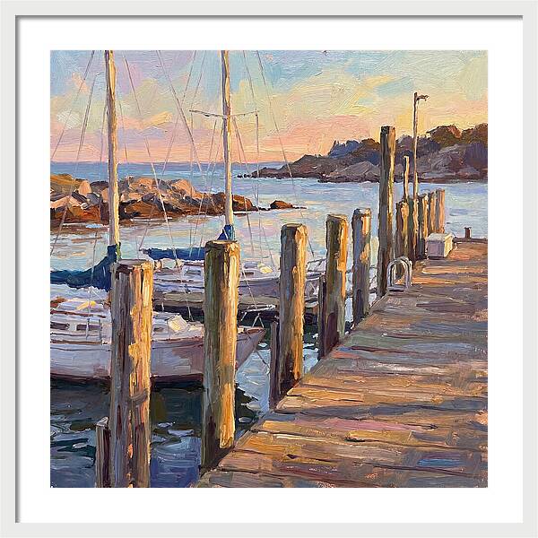 Tranquil Dusk By The Dock