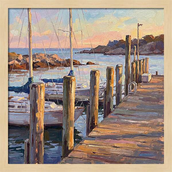 Tranquil Dusk By The Dock