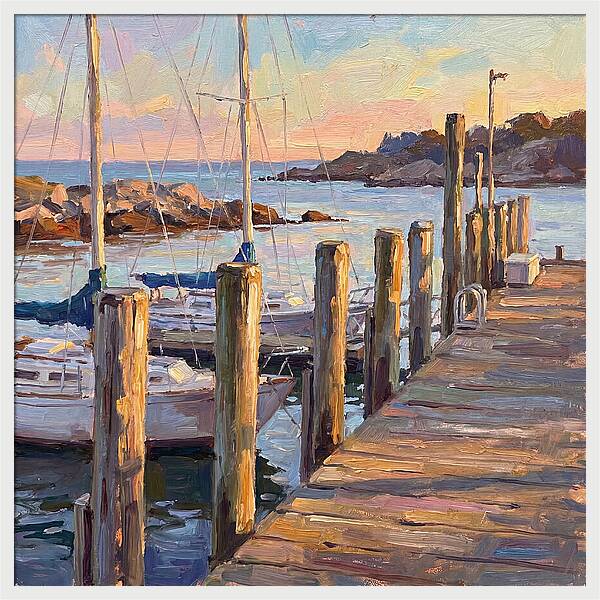 Tranquil Dusk By The Dock