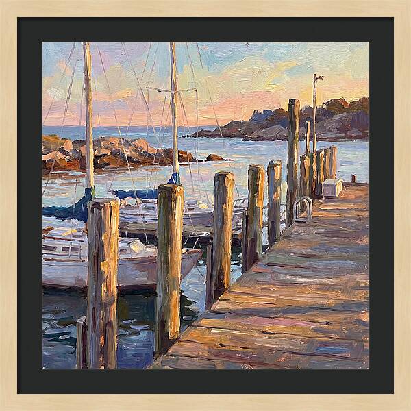 Tranquil Dusk By The Dock