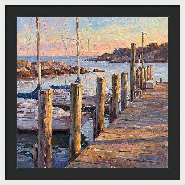 Tranquil Dusk By The Dock