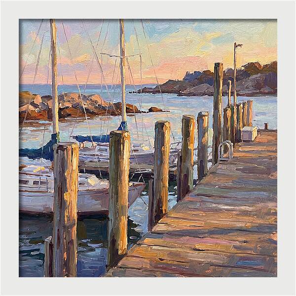 Tranquil Dusk By The Dock