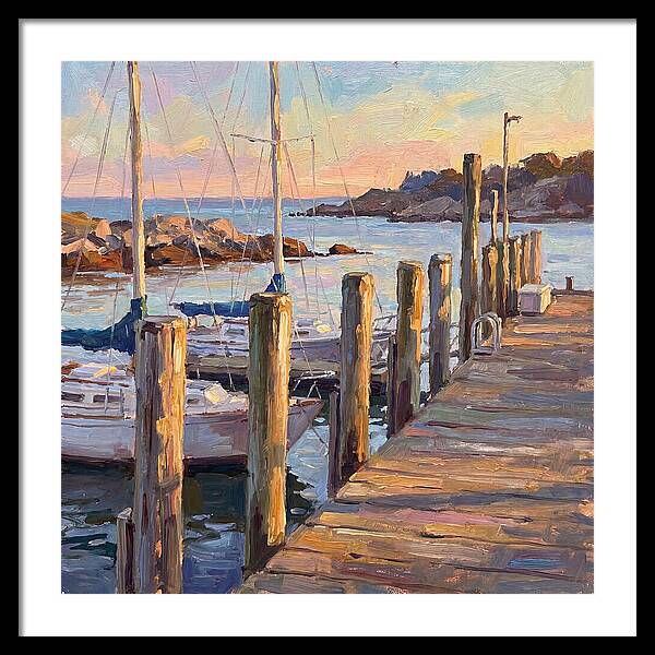 Tranquil Dusk By The Dock