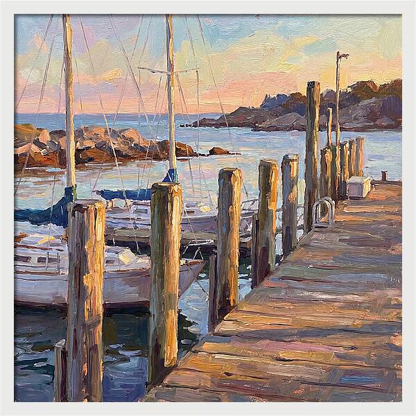Tranquil Dusk By The Dock