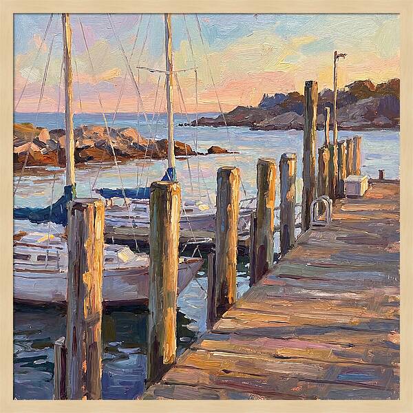 Tranquil Dusk By The Dock