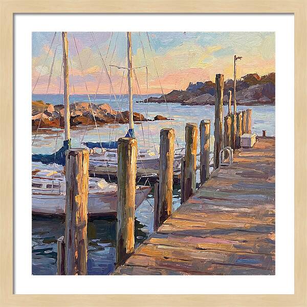Tranquil Dusk By The Dock