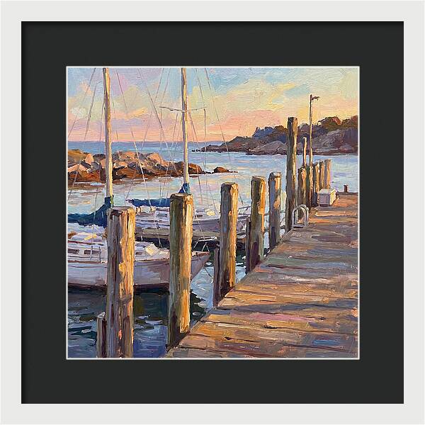 Tranquil Dusk By The Dock