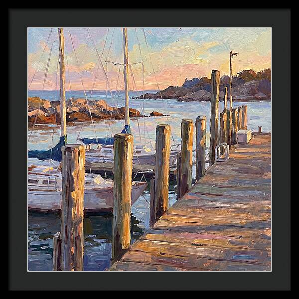 Tranquil Dusk By The Dock