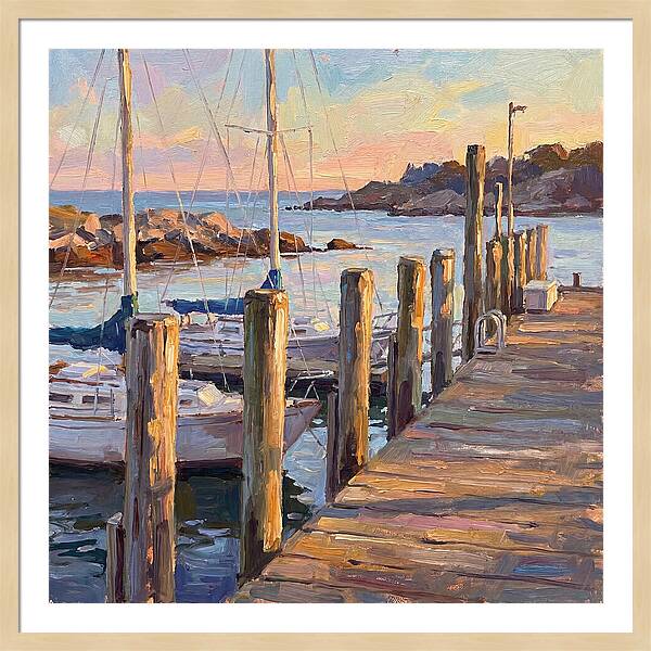 Tranquil Dusk By The Dock