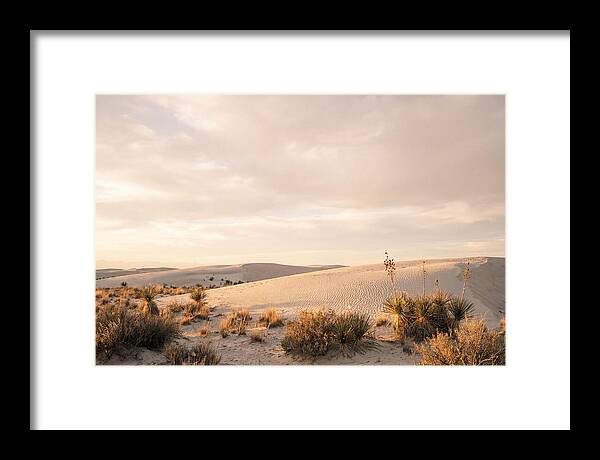 Tranquil Dusk Over White Sands