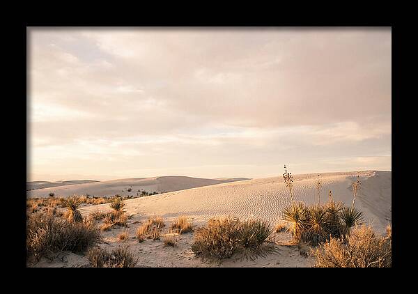 Tranquil Dusk Over White Sands