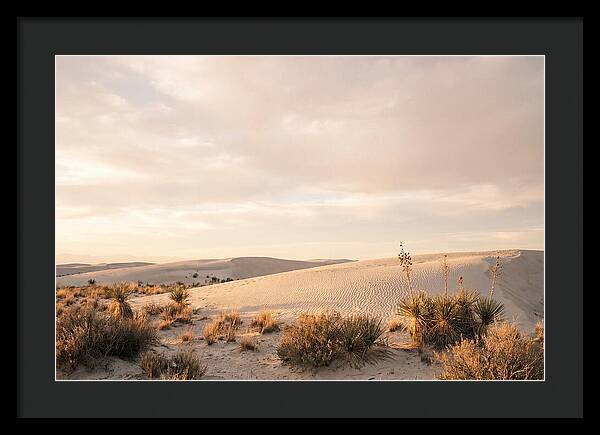 Tranquil Dusk Over White Sands
