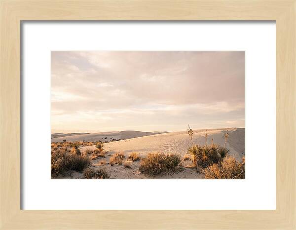 Tranquil Dusk Over White Sands