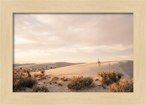 Tranquil Dusk Over White Sands