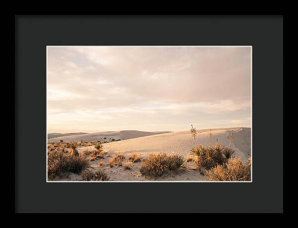 Tranquil Dusk Over White Sands