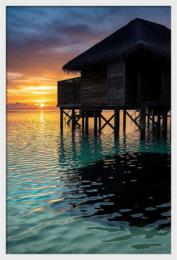Tranquil Dusk Overwater Retreat