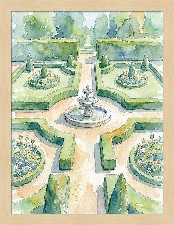 Tranquil Elegance Of A Garden