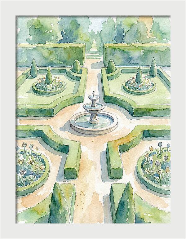 Tranquil Elegance Of A Garden