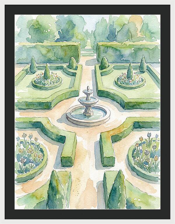 Tranquil Elegance Of A Garden