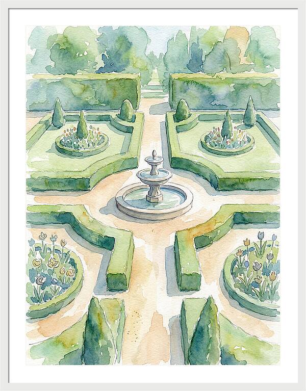 Tranquil Elegance Of A Garden