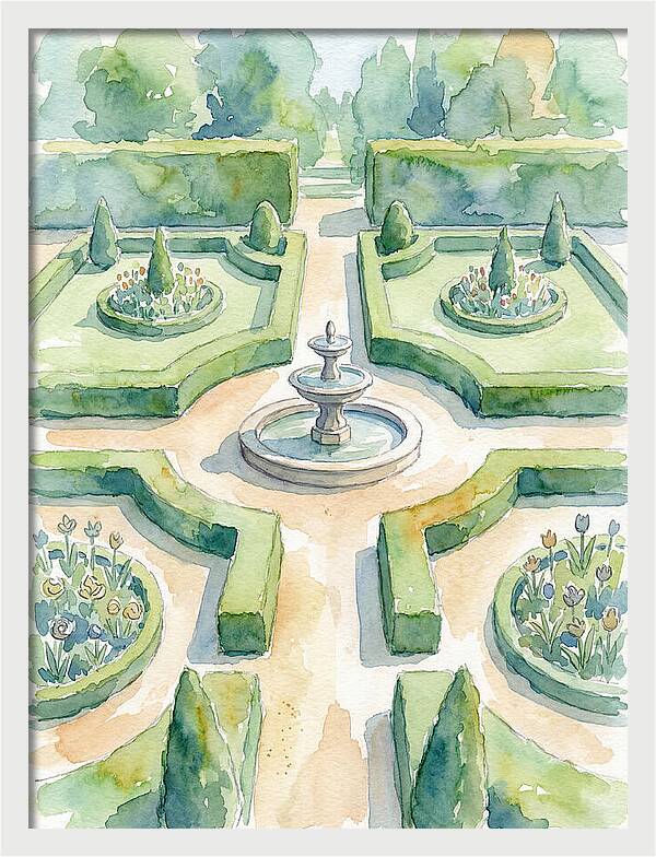 Tranquil Elegance Of A Garden