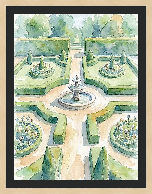Tranquil Elegance Of A Garden