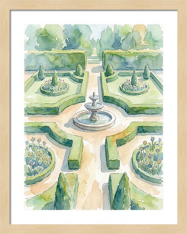 Tranquil Elegance Of A Garden