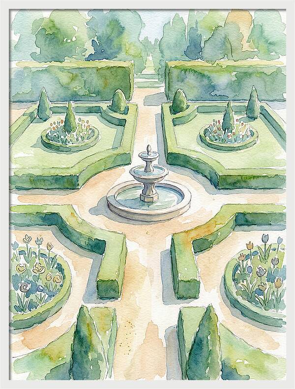 Tranquil Elegance Of A Garden