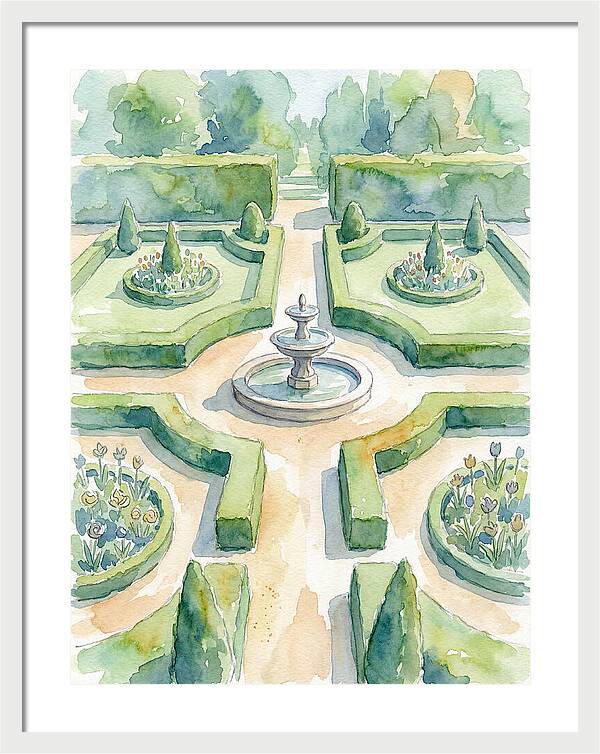 Tranquil Elegance Of A Garden