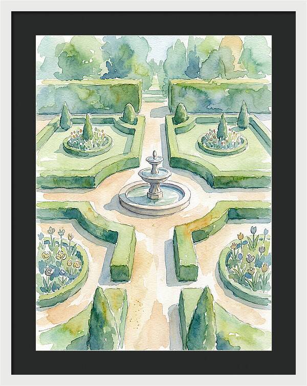 Tranquil Elegance Of A Garden