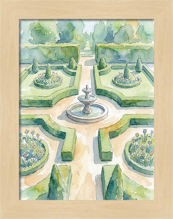Tranquil Elegance Of A Garden