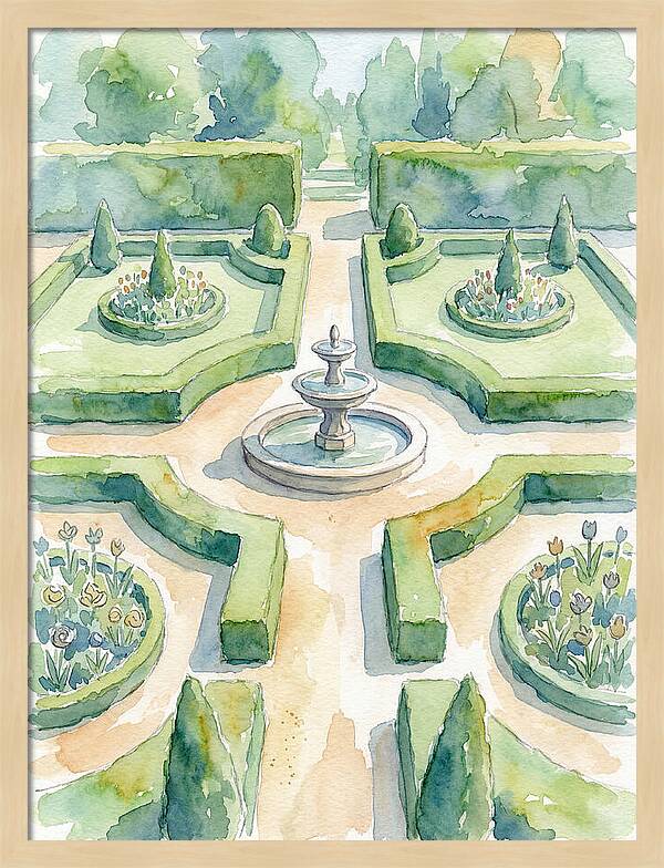 Tranquil Elegance Of A Garden