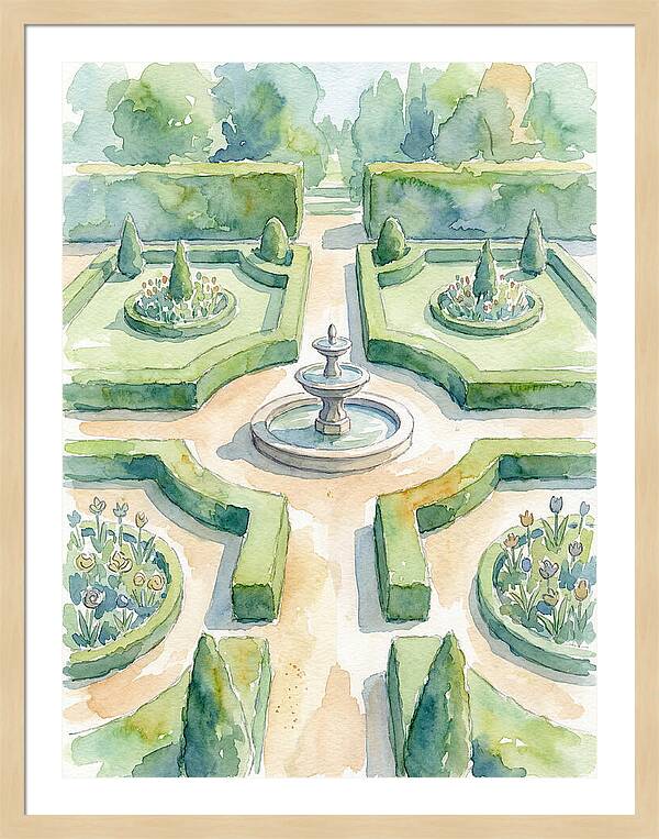 Tranquil Elegance Of A Garden