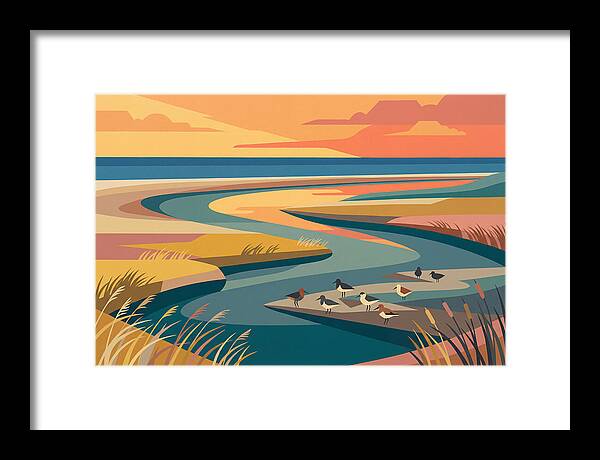 Tranquil Estuary At Twilight