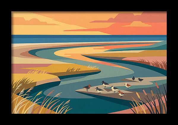 Tranquil Estuary At Twilight