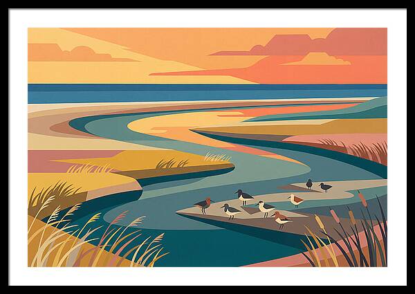 Tranquil Estuary At Twilight