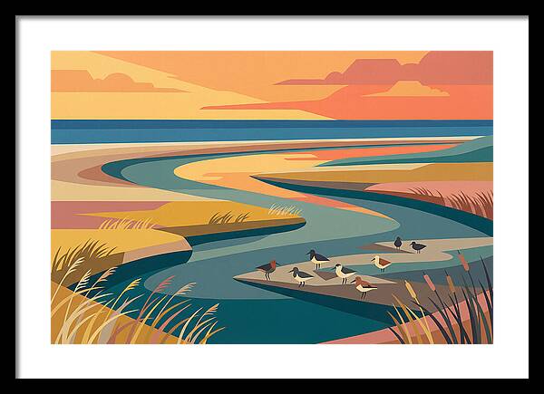 Tranquil Estuary At Twilight