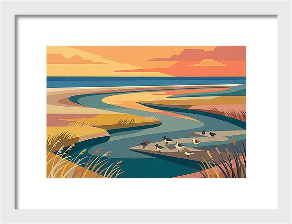 Tranquil Estuary At Twilight